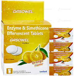 Gasowel Orange Flavour Effervescent Tablet 2