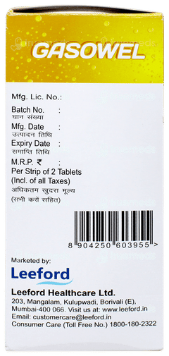 Gasowel Orange Flavour Effervescent Tablet 2