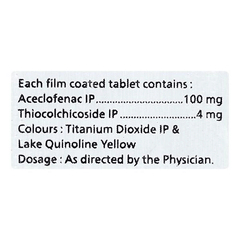 Aclozest Th 100/4 Mg Tablet 10 Aclozest Th 100/4 Mg Tablet 10