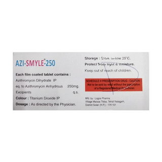 Azi Smyle 250 Mg Tablet 6