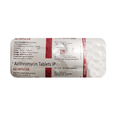 Azi Smyle 250 Mg Tablet 6 Azi Smyle 250 Mg Tablet 6