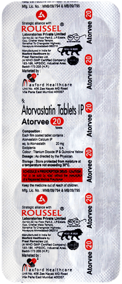 Atorvee 20 Tablet 10