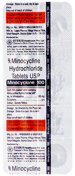 Minocyclone 100 Tablet 10 Minocyclone 100 Tablet 10