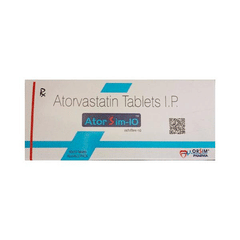 Atorsim 10 Mg Tablet 10