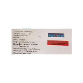 Atorsim 10 Mg Tablet 10