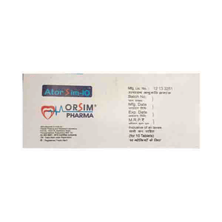 Atorsim 10 Mg Tablet 10