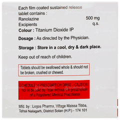 Ranace 500 Tablet 10 Ranace 500 Tablet 10