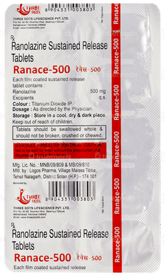 Ranace 500 Tablet 10 Ranace 500 Tablet 10
