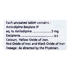 Amlobact 5 Mg Tablet 10 Amlobact 5 Mg Tablet 10
