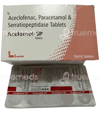 Acelomol Sp 100/325/15 Mg Tablet 10