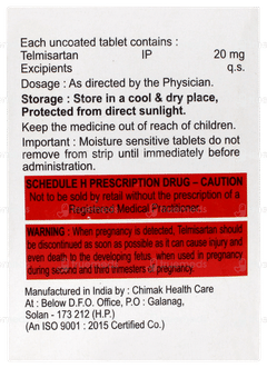 Telsig 20mg Tablet 15