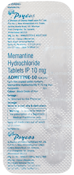 Admitine 10 MG Tablet 10