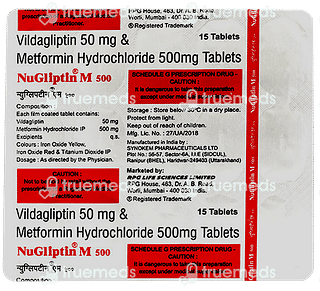 Nugliptin M 50/500 MG Tablet 15