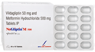Nugliptin M 500 Tablet 15