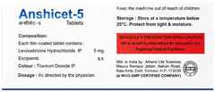 Anshicet 5 Mg Tablet 10