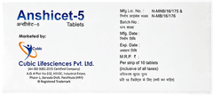 Anshicet 5 Mg Tablet 10