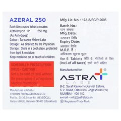 Azeral 250 Mg Tablet 6 Azeral 250 Mg Tablet 6