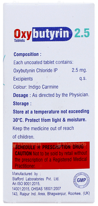 Oxybutyrin 2.5 Tablet 10