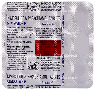 Nimsaid P 100/325 MG Tablet 15