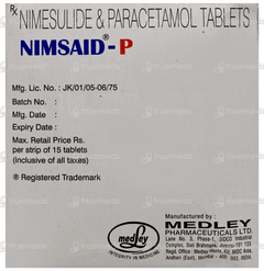 Nimsaid P Tablet 15 Nimsaid P Tablet 15