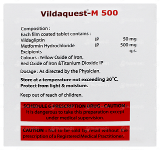Vildaquest M 500 Tablet 10