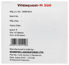 Vildaquest M 500 Tablet 10 Vildaquest M 500 Tablet 10