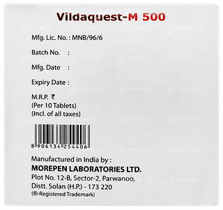 Vildaquest M 500 Tablet 10