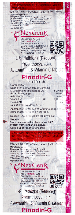 Pinodin G Tablet 10