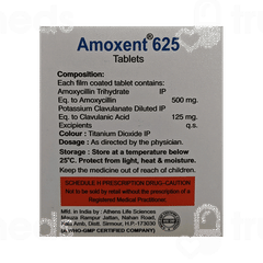 Amoxent 625 Mg Tablet 6 Amoxent 625 Mg Tablet 6