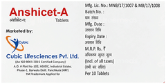 Anshicet A 5/60 Mg Tablet 10 Anshicet A 5/60 Mg Tablet 10