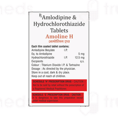 Amoline H 5/12.5 MG Tablet 10 Amoline H 5/12.5 MG Tablet 10