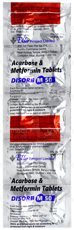 Disorb M 50 Tablet 10