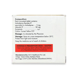 Amlovel At 5/50 Mg Tablet 10