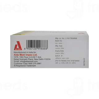 Aldetel 20 MG Tablet 10