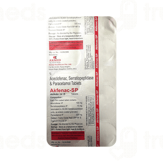 Akfenac Sp 100/325/15 MG Tablet 10