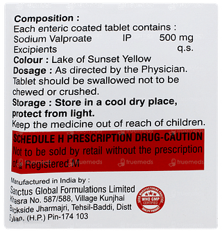 Valproval 500 Tablet 10