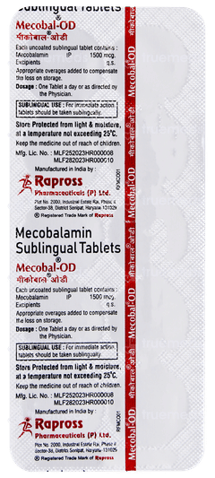 Mecobal Od Sublingual Tablet 10