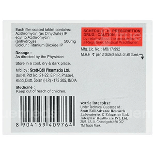 Azitin 500 Mg Tablet 3