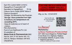 Dapahenz 10 Tablet 15