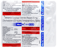 Met Xl 3d 25/6.25 Tablet 15 Met Xl 3d 25/6.25 Tablet 15