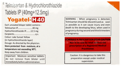 Yogatel H 40 Tablet 15