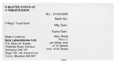 Ctd T 6.25/80 Tablet 15