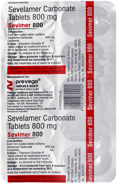 Sevimer 800 Tablet 10 Sevimer 800 Tablet 10