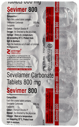 Sevimer 800 Tablet 10