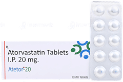 Atetor 20 Mg Tablet 10 Atetor 20 Mg Tablet 10