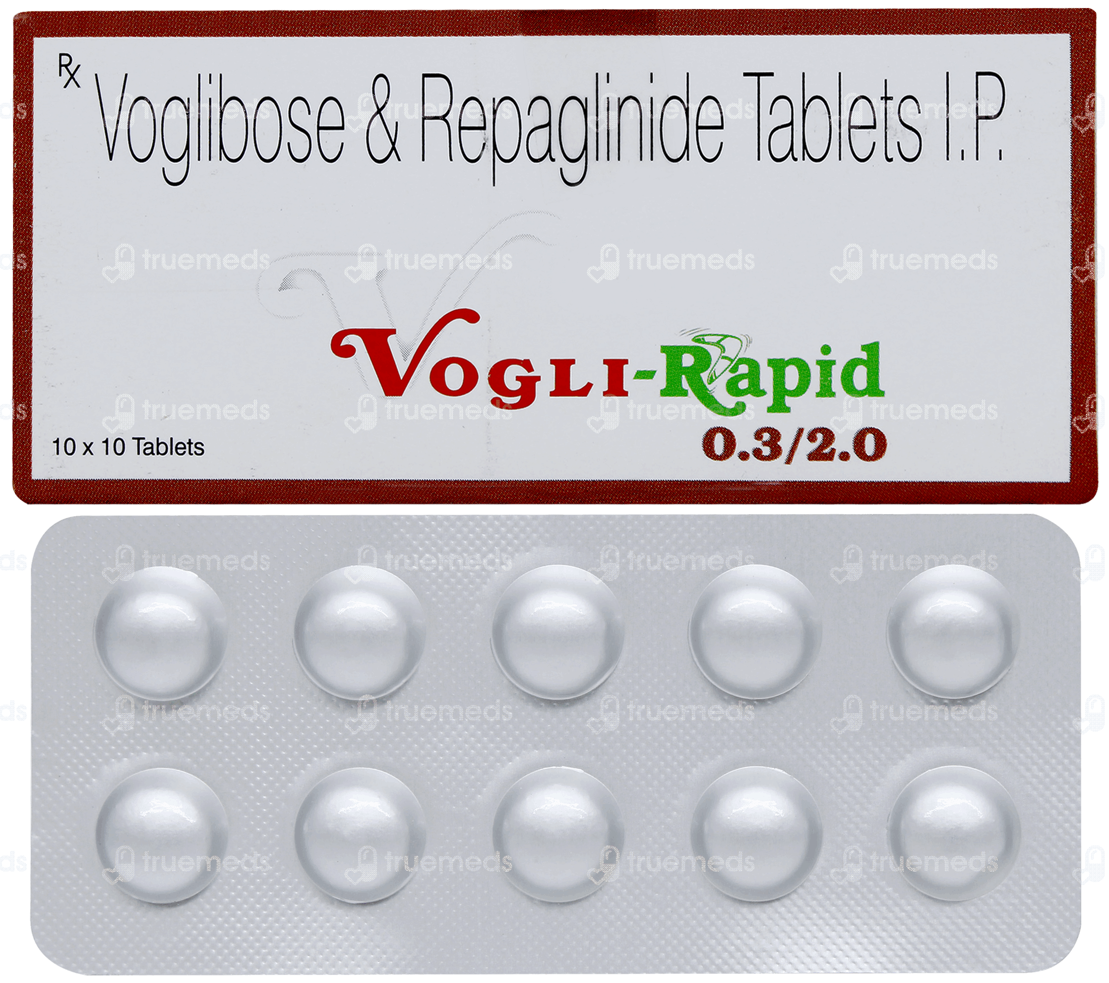 Vogli Rapid 0320 Mg Tablet 10 - Uses, Side Effects, Dosage, Price ...