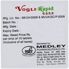Vogli Rapid 0.3/2.0 Tablet 10