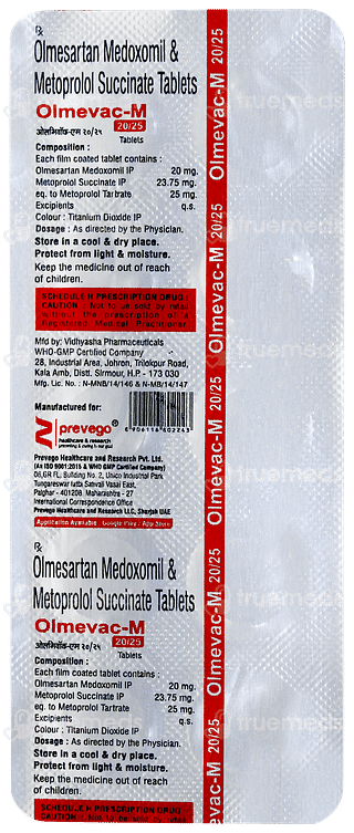 Olmevac M 20/25 Tablet 10