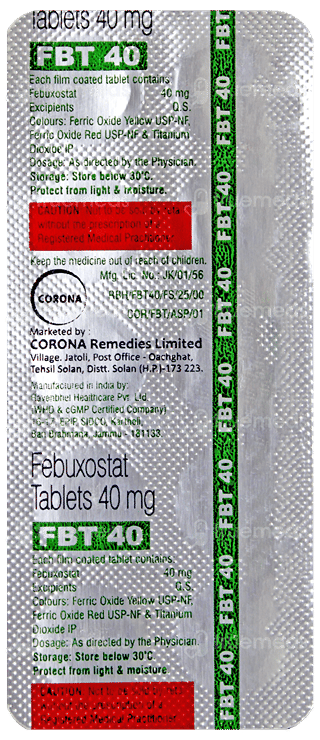 Fbt 40 Tablet 10