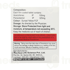 Akfenac P 100/325 MG Tablet 10